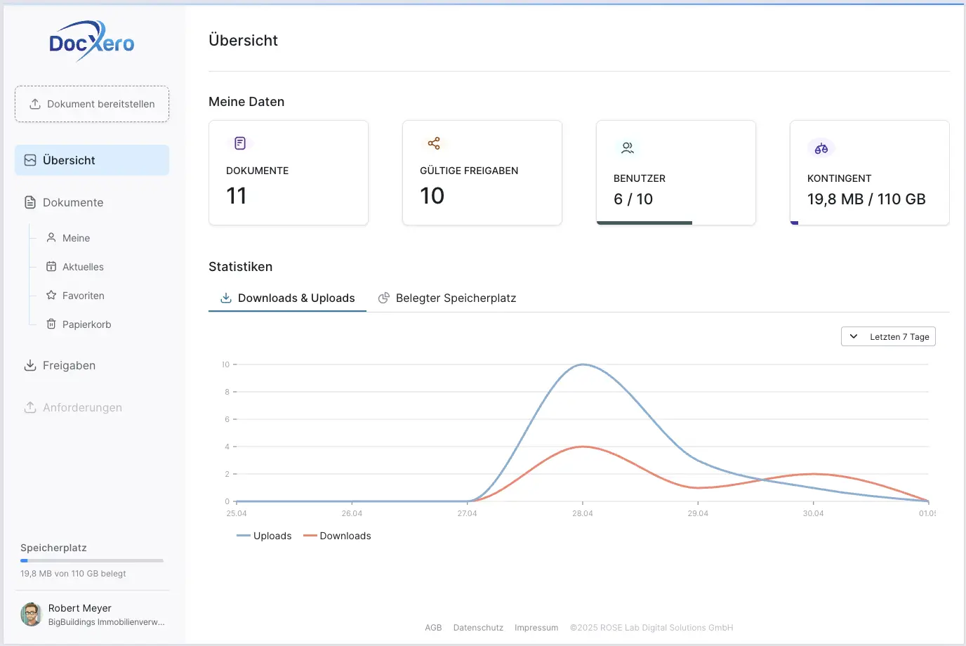 DocXero Dashboard